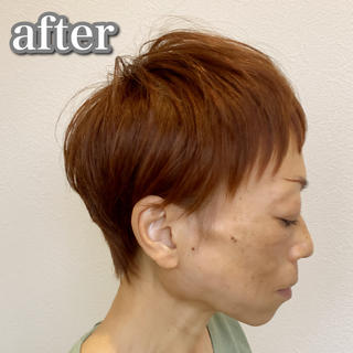 ママさんショート　ビフォーアフターver 