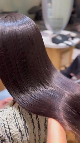 艶カラー×酸性縮毛矯正 