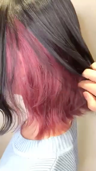ボブ/インナーカラー/デザインカラー/ハイトーンカラー/ハイライトカラー 