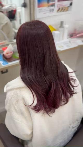 ピンクブラウンのローグラデーションᩚᩚ 