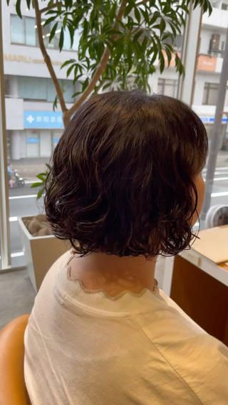 ショート パーマ 北潟 春菜のヘアスタイル