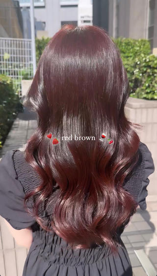 赤みの強いレッドブラウンこの夏大人気です 