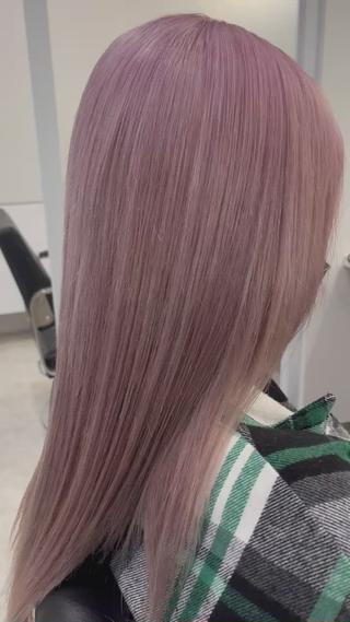 カラー BEEST所属・ate 【暖色/ハイトーン】のヘアスタイル