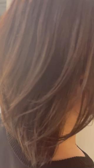 カラー BEEST所属・ate 【暖色/ハイトーン】のヘアスタイル