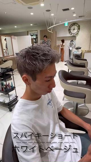ショート カラー メンズ 渡邉 理央のヘアスタイル