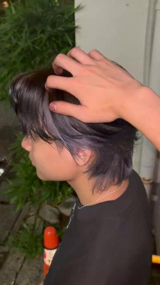 インナーカラー シルバー 