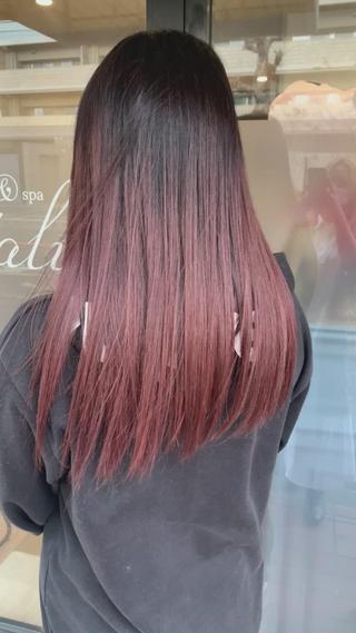 ピンクグラデーション 