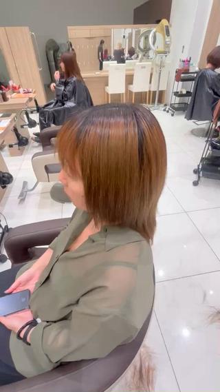 ブリーチ2回の髪でもこんなにツヤツヤになります 