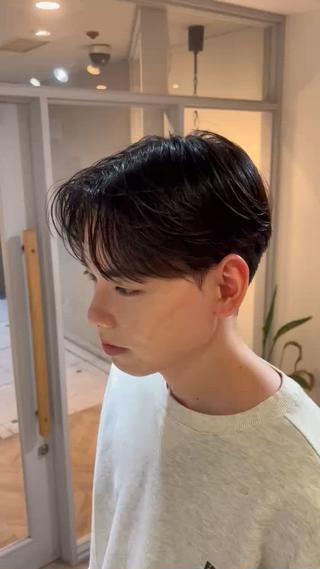 ショート メンズ EXCIA所属・メンズ特化 韓国/曲がる縮毛矯正のヘアスタイル