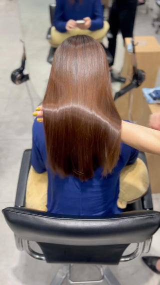 ロング パーマ 福岡【髪質改善】 艶カラー/ MIHOのヘアスタイル