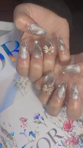 フラッシュネイル マグネットネイル でキラキラ♡