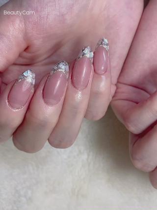 キラキラシェルフレンチ♡