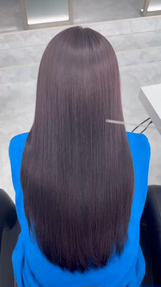 髪質改善カラーで艶々に 