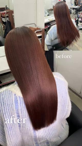 #髪質改善#美髪矯正#ケラチントリートメント#ショコラブラウン 