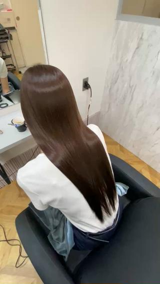 #髪質改善#リンゴ幹細胞培養液トリートメント#ショコラブラウン 