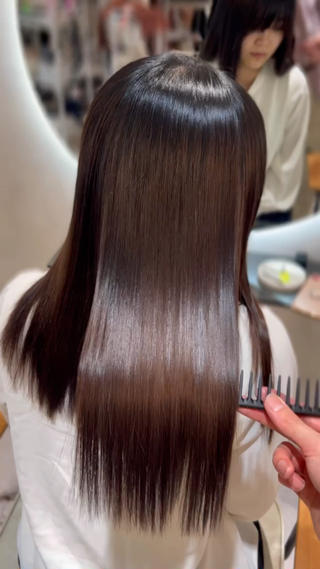 セミロング 髪質改善支持率 NO.1/韓国風💎のヘアスタイル