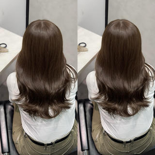 セミロング 🌟透明感カラー 🌟松岡勇輝のヘアスタイル