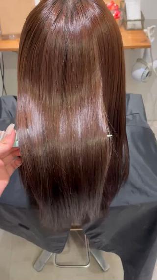 ストレートの質感 