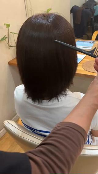 ヘアカラー+KERAFFECTトリートメント 
