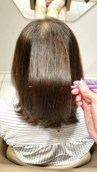 当店のストレートは自然な仕上がりのストレートです 