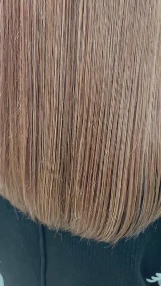 セミロング 【髪質改善カラー】 瀧田嵐士🇰🇷のヘアスタイル