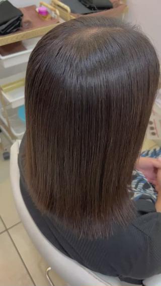 セミロング 【髪質改善カラー】 瀧田嵐士🇰🇷のヘアスタイル