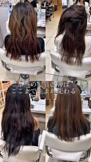 ロング カラー 【髪質改善カラー】 瀧田嵐士🇰🇷のヘアスタイル