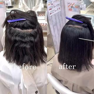 ミディアム 【髪質改善カラー】 瀧田嵐士🇰🇷のヘアスタイル