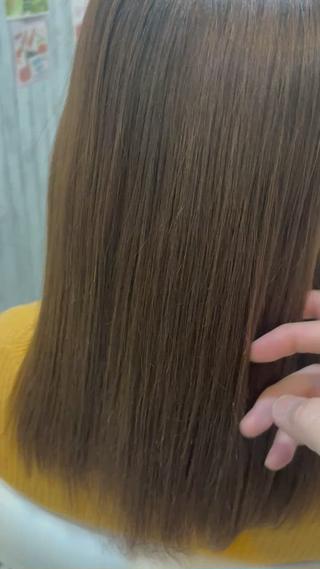 セミロング 【髪質改善カラー】 瀧田嵐士🇰🇷のヘアスタイル