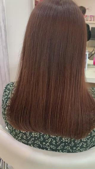 セミロング 【髪質改善カラー】 瀧田嵐士🇰🇷のヘアスタイル