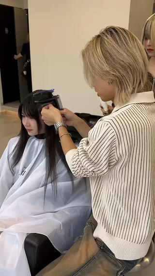 ロング エクステ/透明感 韓国ヘア/KENTAのヘアスタイル