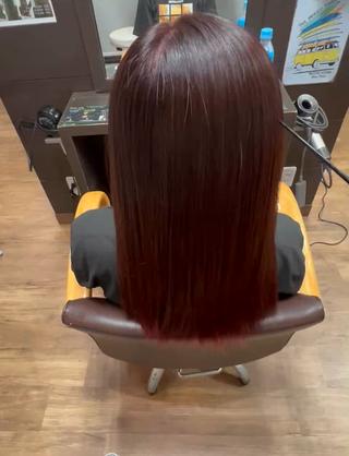 セミロング カラー hair mission rodeo所属・縮毛矯正/髪質改善 》YUMEKIのヘアスタイル