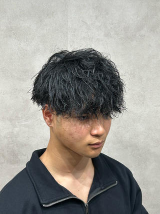 マッシュ×無造作ツイスパ 