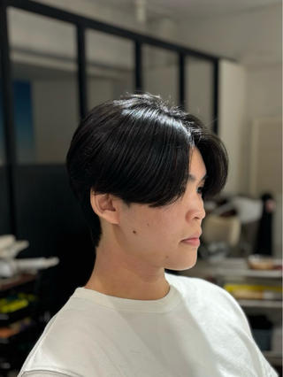 ショート パーマ メンズ 韓国メンズヘア/ ダウンパーマ/歩夢のヘアスタイル