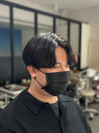 ショート パーマ メンズ 韓国メンズヘア/ ダウンパーマ/歩夢のヘアスタイル