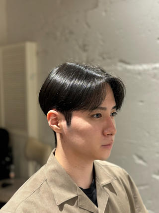 ショート パーマ メンズ 韓国メンズヘア/ ダウンパーマ/歩夢のヘアスタイル