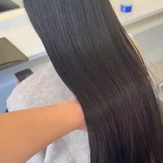 ロング カラー ParveMix 楠本結菜のヘアスタイル