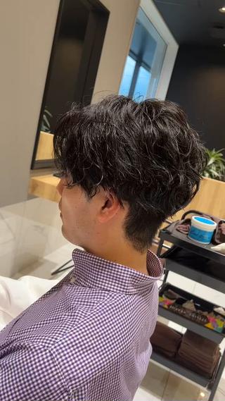 パーマ メンズ ルクール喜多町店 コムロのヘアスタイル