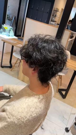 パーマ メンズ ルクール喜多町店 コムロのヘアスタイル