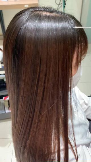 ロング レイヤー/韓国風/ 縮毛矯正/沖谷航のヘアスタイル