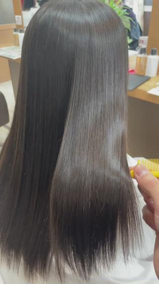 髪質改善　縮毛 