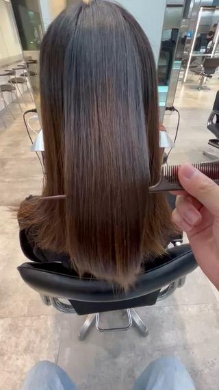 縮毛矯正うねり改善できます
 