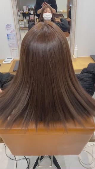 セミロング パーマ 山﨑 燦人のヘアスタイル