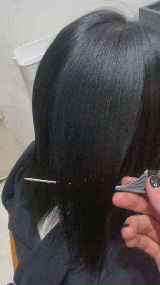 セミロング 山﨑 燦人のヘアスタイル