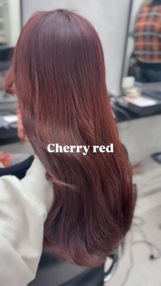 ロング 角田 萌夏のヘアスタイル