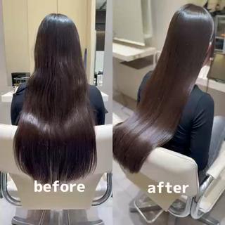 ロング 縮毛矯正特化 k-two土田陸登のヘアスタイル