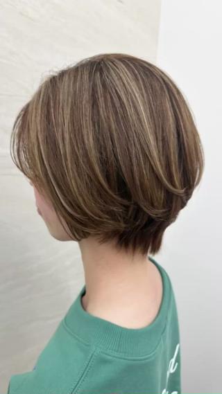 ショート カラー ヘアアレンジ モテ髪💛美髪矯正 ✨艶髪特化🫧山根のヘアスタイル