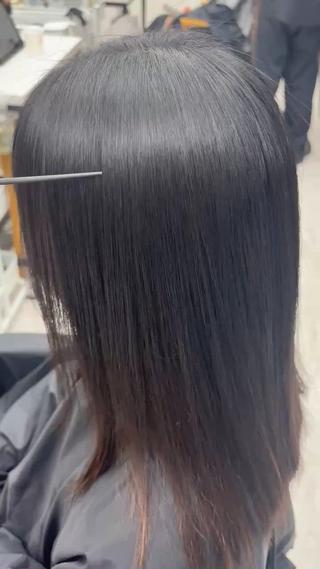 ミディアム あゆ/縮毛 矯正/透明感カラーのその他イメージ