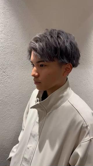 ショート カラー メンズ 溜 一太のヘアスタイル