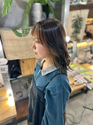 ミディアム カラー 溜 一太のヘアスタイル